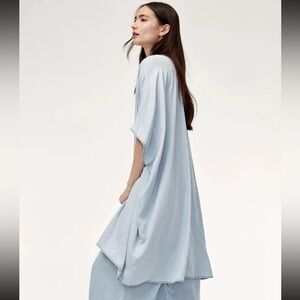 Aritzia Azure Skies Tencel Oversized Kimono Cardigan OS